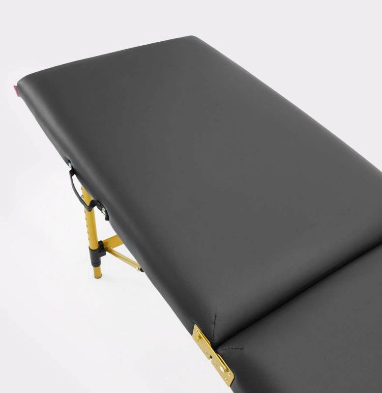Łóżko kosmetyczne Space Gold 60cm czarne - widok z góry na blat