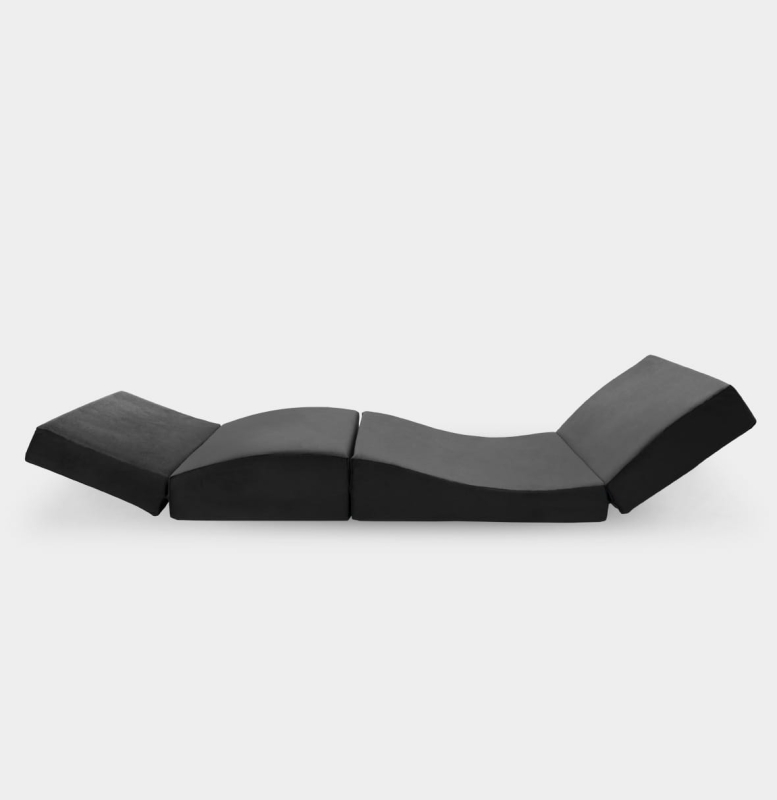 Materac kosmetyczny coucou HEAVEN 60cm - widok z boku pokazujący anatomiczny kształt
