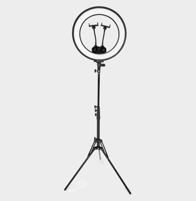 Lampa RING 3.0 zdalnie sterowana czarna 45cm ze statywem i pilotem magnetycznym