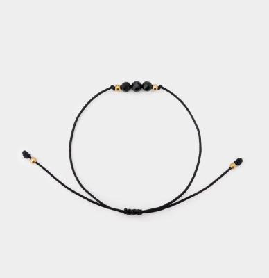 Bransoletka z czarnym turmalinem