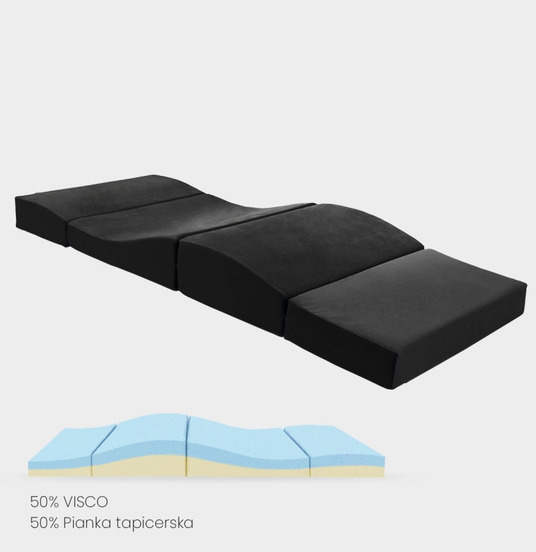 Materac anatomiczny coucou HEAVEN 70 cm kosmetyczny do przedłużania rzęs