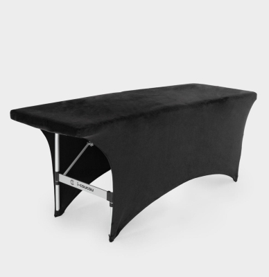 Prześcieradło welurowe SPACE z wycięciem na nogi na łóżko kosmetyczne 70 cm