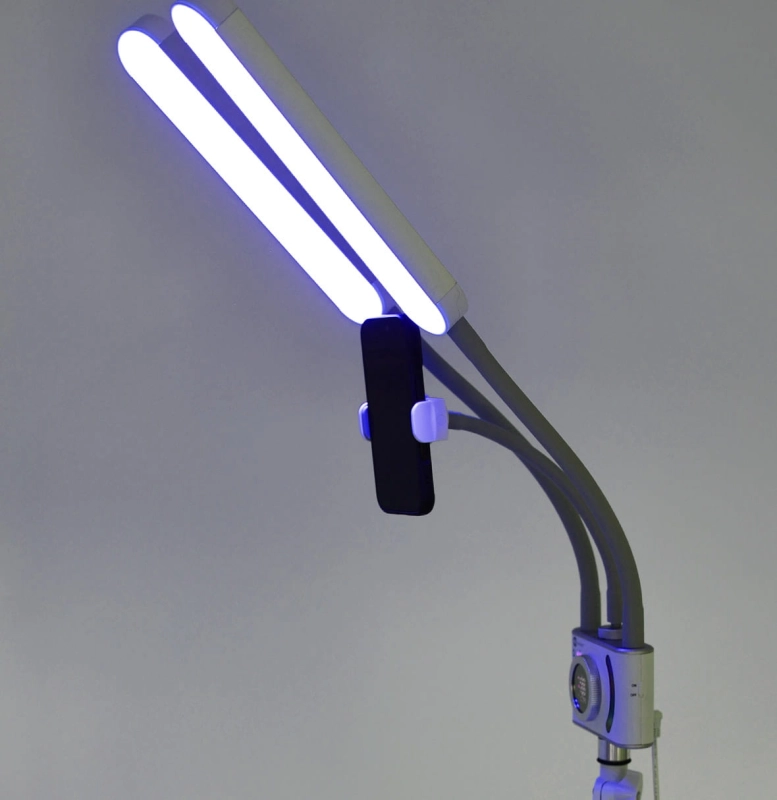 Regulowany statyw lampy Duo Studio Color w białym kolorze