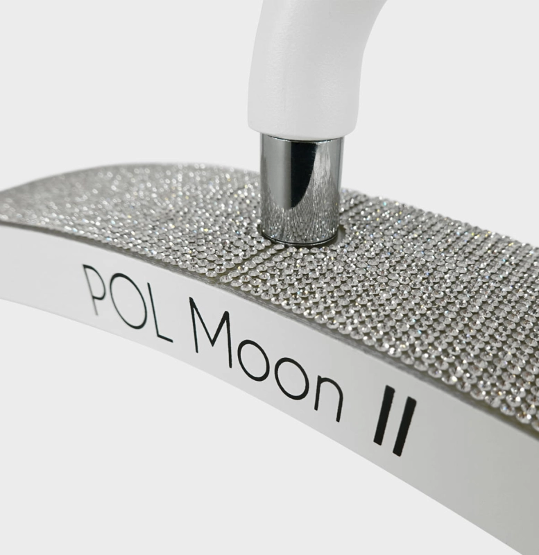 Lampa kosmetyczna POL Moon II biała - szczegół podstawy i stabilnego stojaka