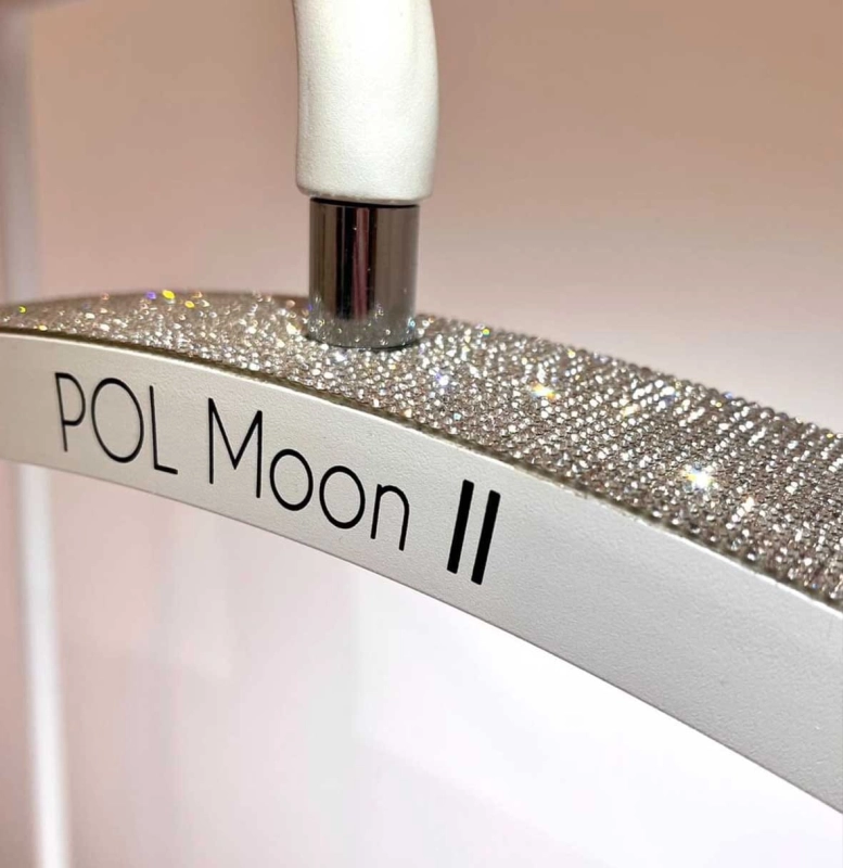 Profesjonalna lampa POL Moon II z cyrkoniami - pakowanie i akcesoria w zestawie