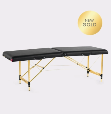 Łóżko kosmetyczne do stylizacji rzęs Space Gold 60cm - CZARNE