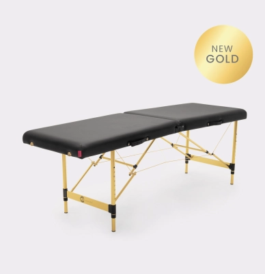 Łóżko kosmetyczne do stylizacji rzęs Space Gold 60cm - CZARNE