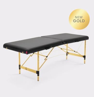 Łóżko kosmetyczne  Space Gold 70 cm do stylizacji rzęs - CZARNE 