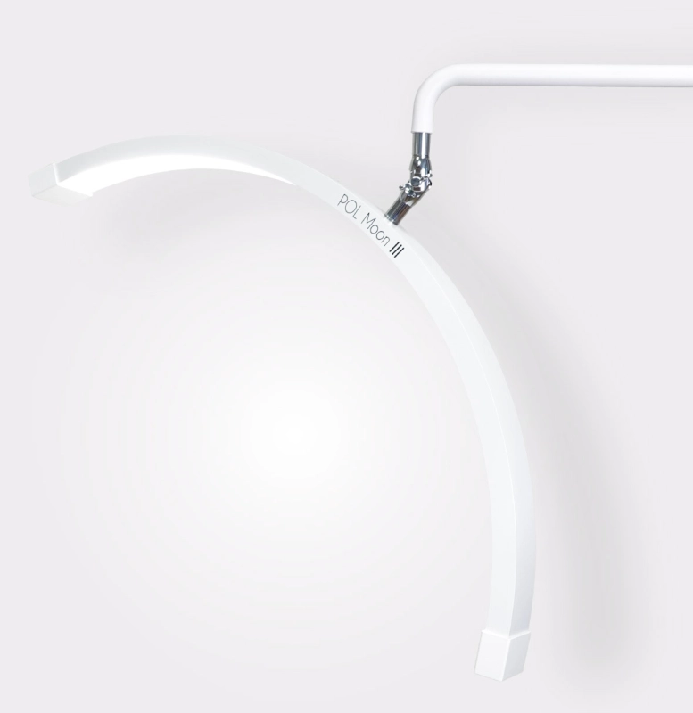 Lampa kosmetyczna POL Moon III biała podłogowa z regulowaną głowicą