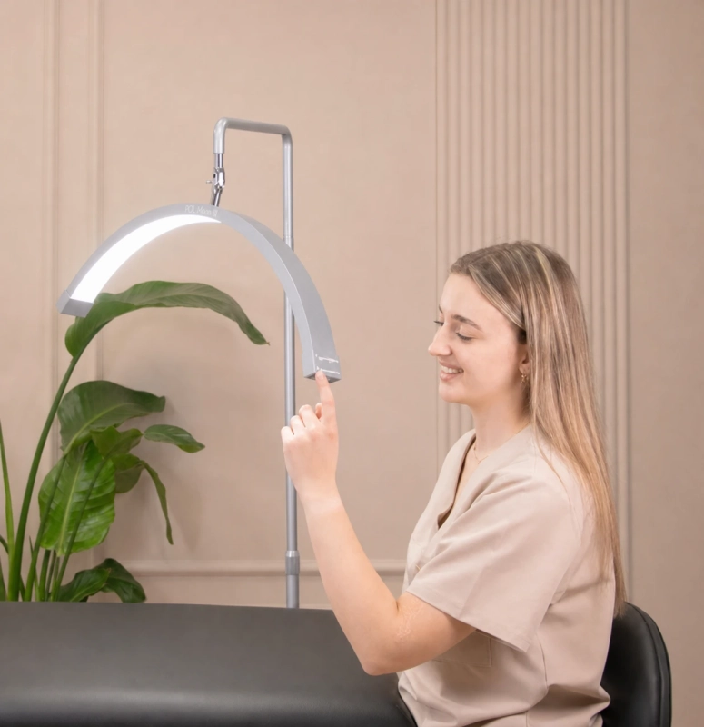 Lampa kosmetyczna do przedłużania rzęs POL Moon III Srebrny