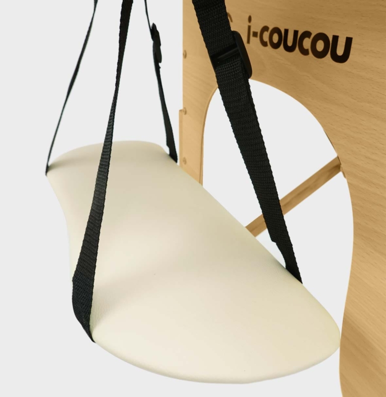 Stalowe linki wzmacniające konstrukcję łóżka kosmetycznego i-coucou