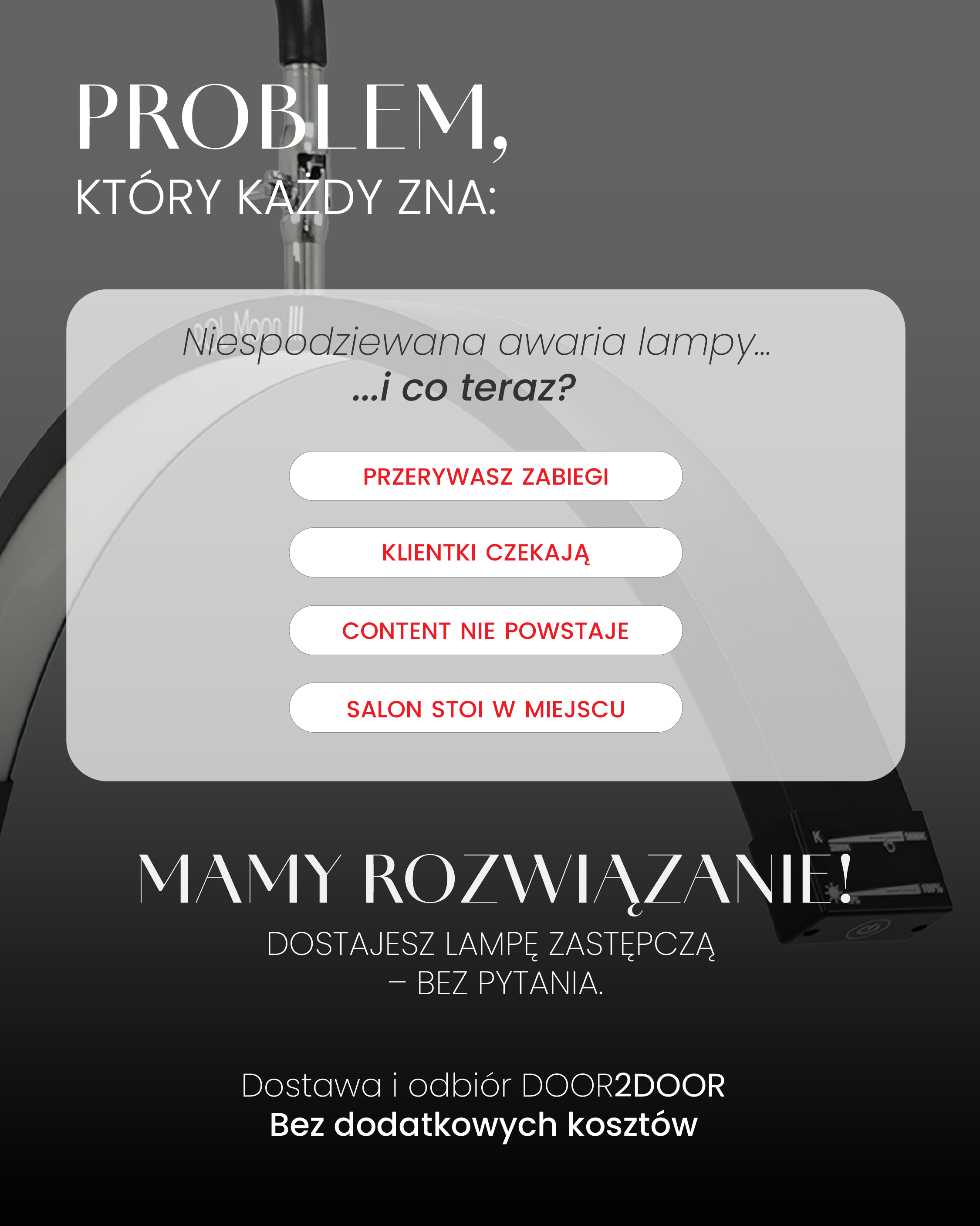 Praca z lampą zastępczą