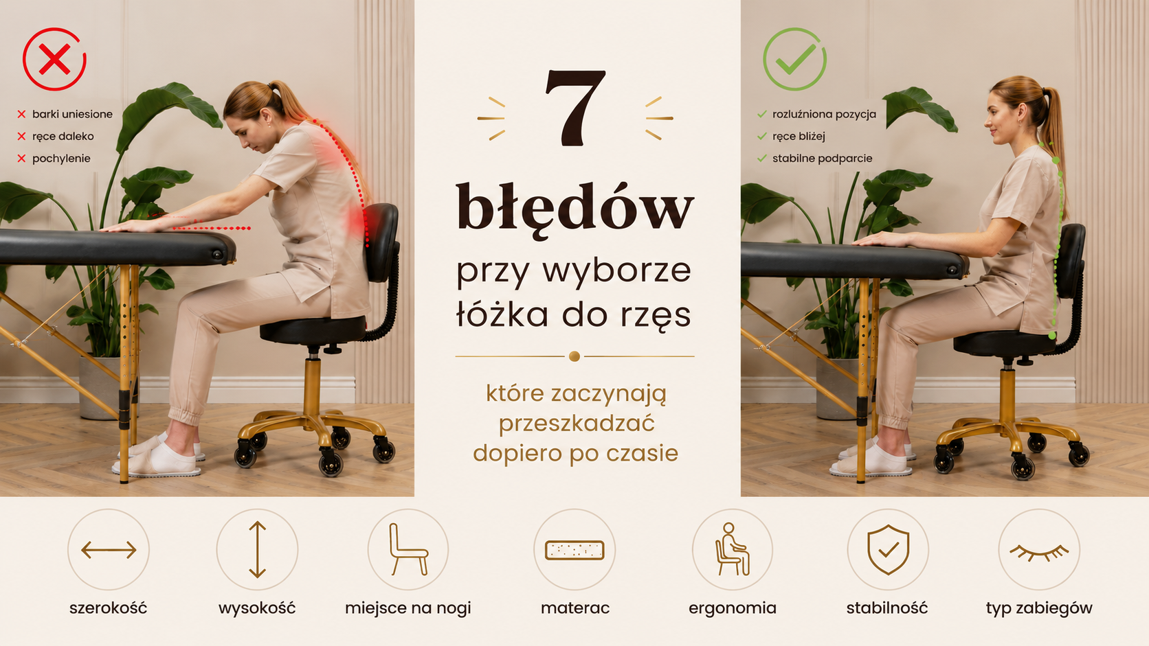 Jak wybrać łóżko do rzęs i kosmetologii? 7 błędów, które zaczynają przeszkadzać po czasie