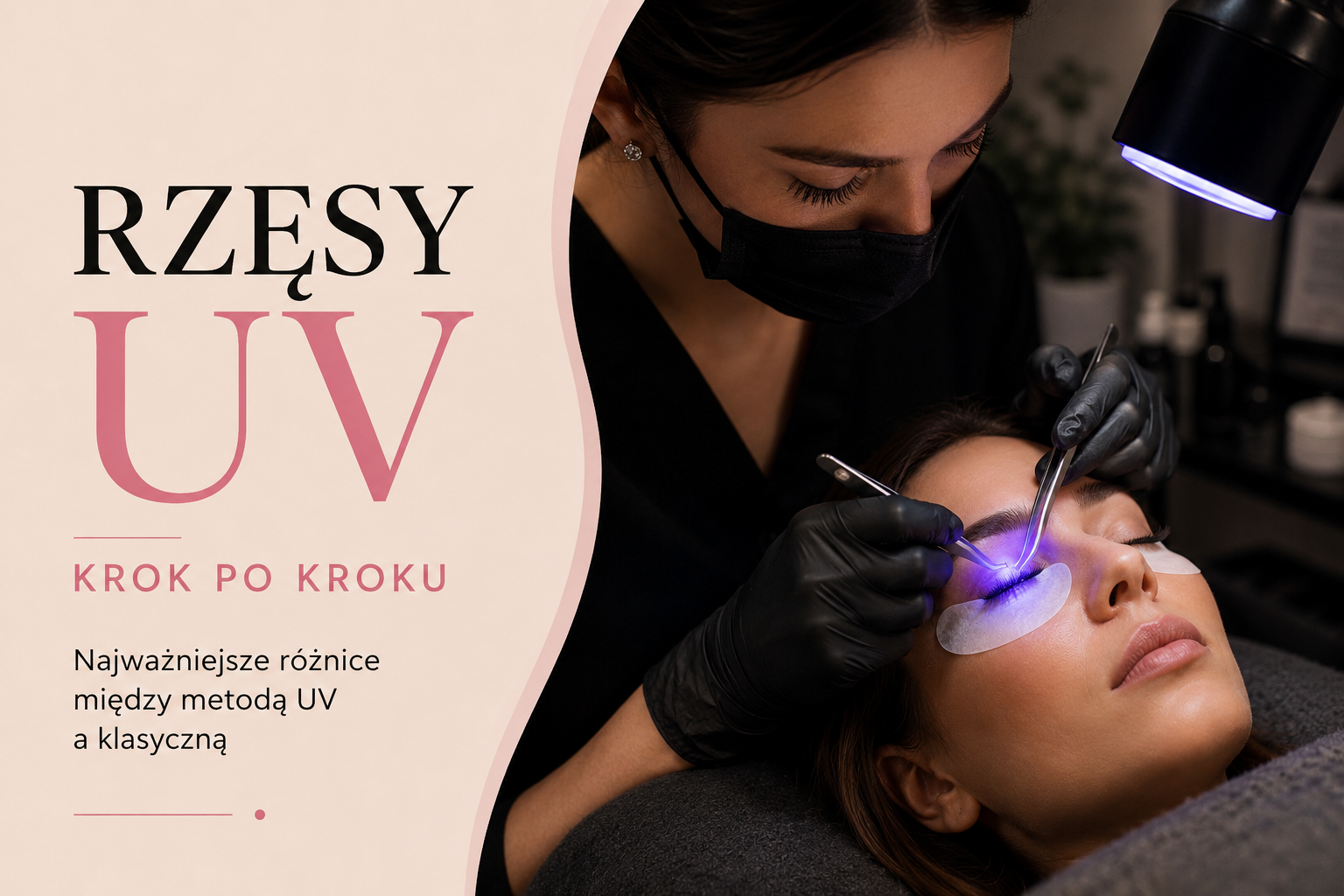 Rzęsy UV krok po kroku - czym różni się aplikacja od metody klasycznej?